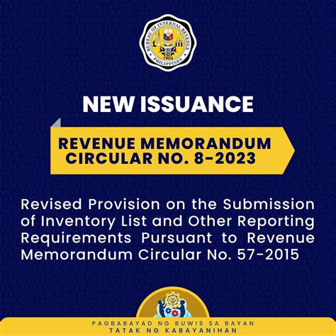 revenue memorandum circular no. 57-2015